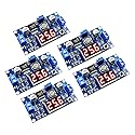 DaFuRui LM2596S DC-DC Buck Converter，5PCS LM2596 Adjustable Reduced Voltage Regulator Power Module with Digital Voltmeter Display 36V 24V 12V to 5V…