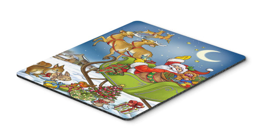 Caroline's Treasures APH4570MP Christmas Santa Taking Off Mouse Pad, Hot Pad or Trivet for Home Office Gaming Working Computers Laptop Mouse