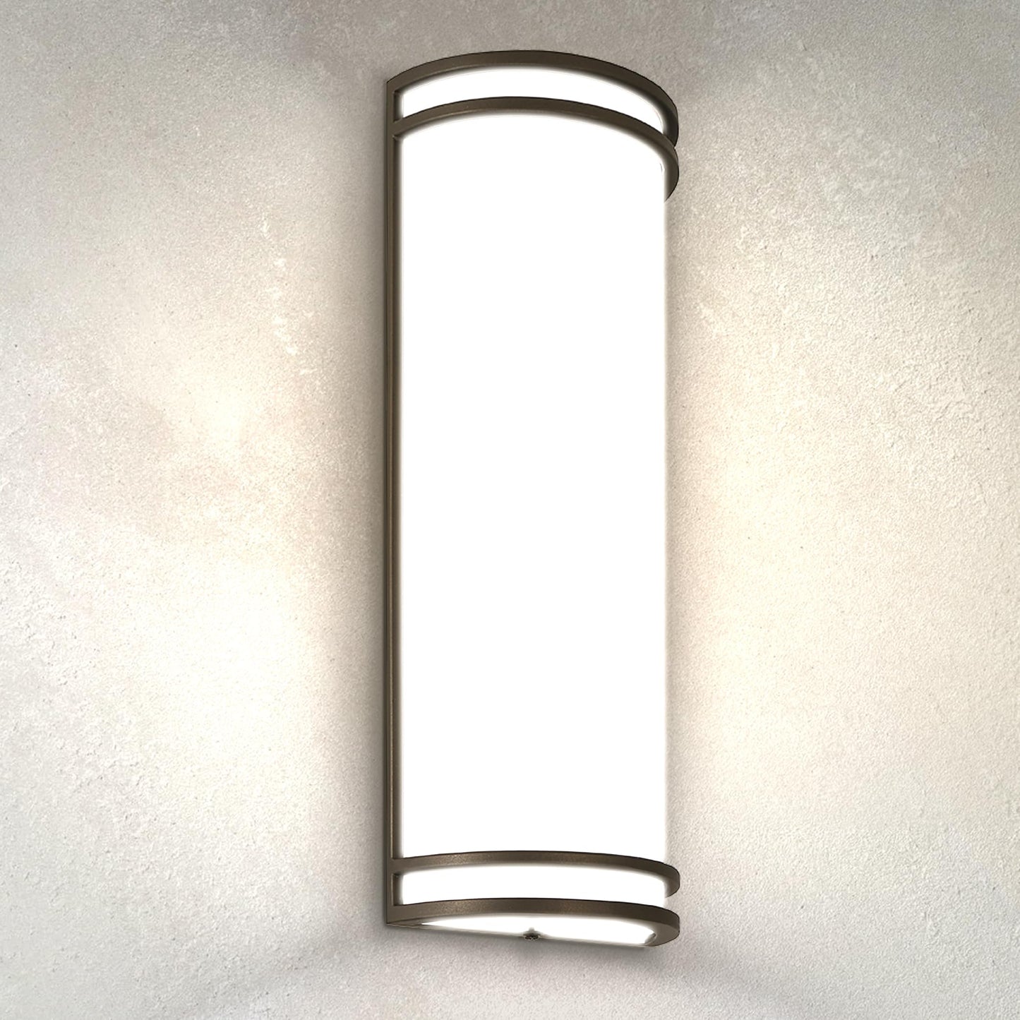 ASD 18 Inch LED Outdoor Sconce Lights - 20W 120-277V 3000K 4000K 5000K Bronze Exterior Lighting Fixtures, Dimmable Exterior Lights for House, Modern