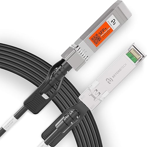 BEYONDTECH 10G SFP+ Direct Attach Cable - 30 AWG Twinax LSZH 10Gb Ethernet Switch Network DAC Cables - SFP+ DAC Cable PureGigabit Series - 0.5m