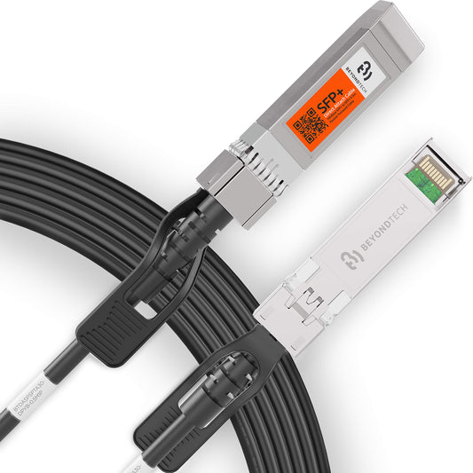 BEYONDTECH 10G SFP+ Direct Attach Cable - 30 AWG Twinax LSZH 10Gb Ethernet Switch Network DAC Cables - SFP+ DAC Cable PureGigabit Series - 0.5m
