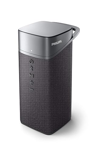 PHILIPS S3505 Wireless Bluetooth Speaker with Bold Sound, Kvadrat Speaker Fabric, Up to 10 Hours Playtime, IPX7 Waterproof, Shower Ready, Small Size