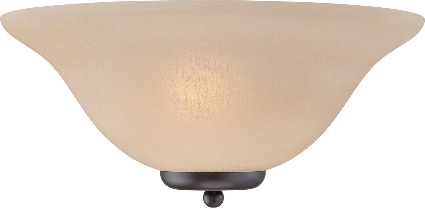 NUVO 60/5384 One Light Wall Sconce Vanity, Bronze/Dark