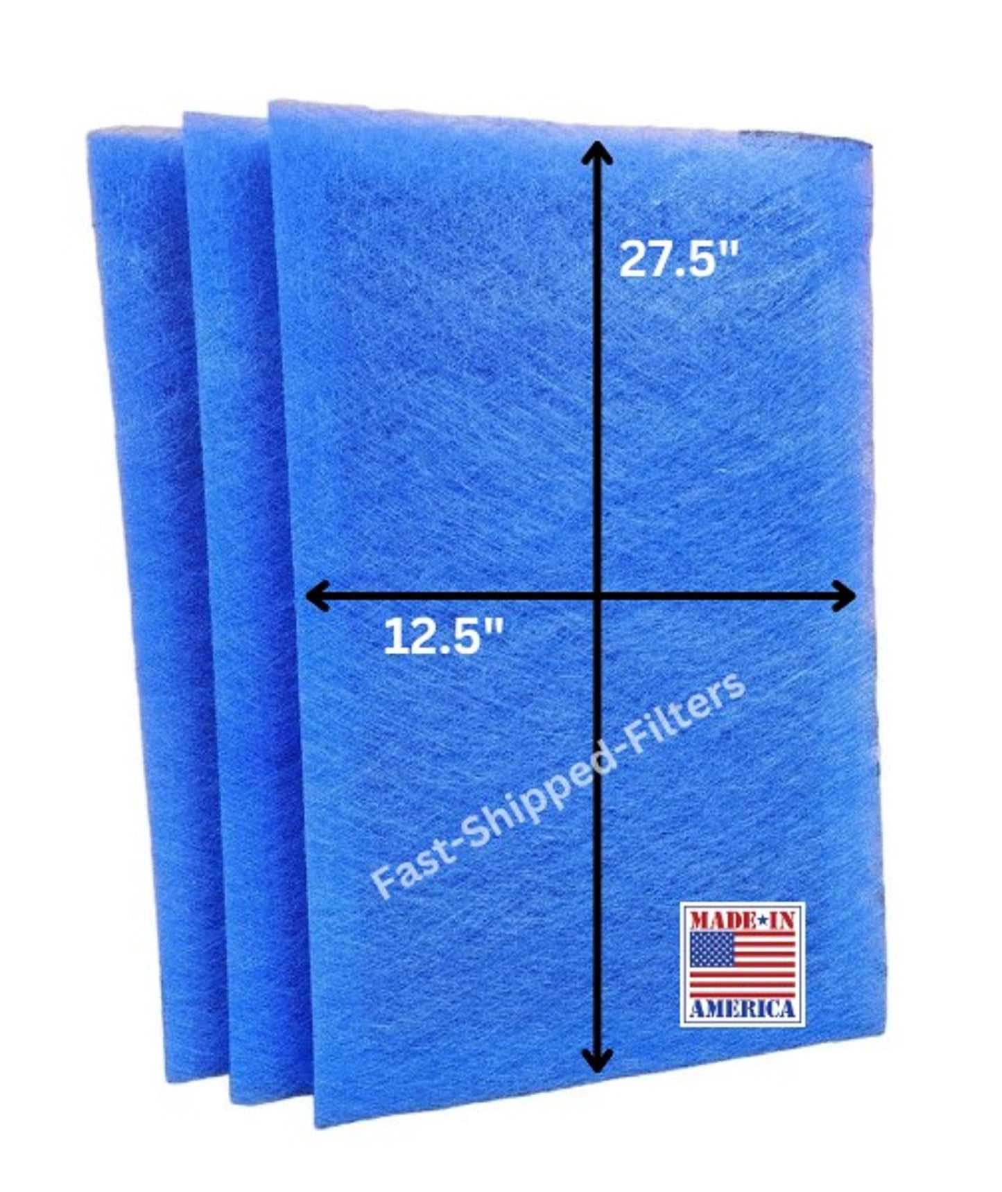 Fast-Shipped-Filters 3 Pack 14x30 Replacement Filter Pads Compatible with Dynamic Air Cleaner 14x30 Refill Blue