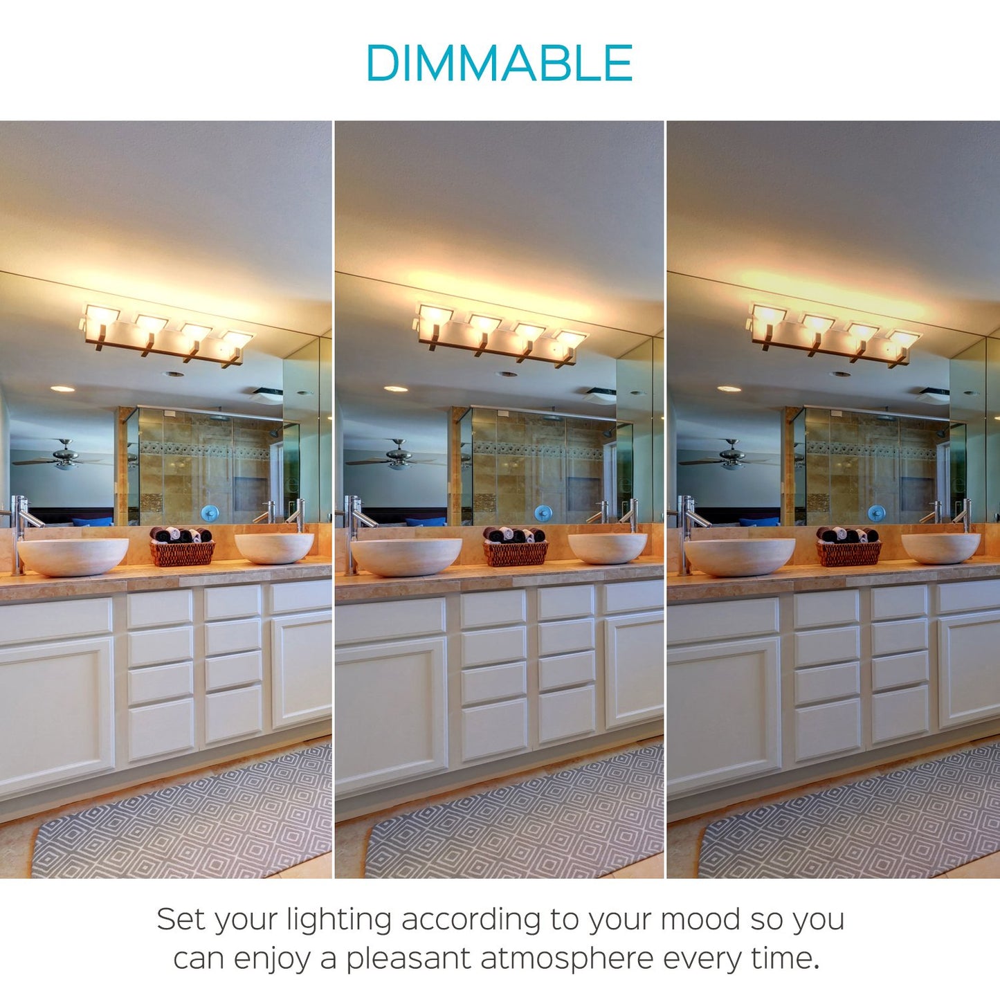 LUXRITE G16.5 LED Globe Light Bulb, 40W Equivalent, 2700K Warm White, 450 Lumen, Dimmable, Vintage Edison Bulb, E12 Base - Perfect for String Lights