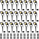 SUNVIE 24 Pack Low Voltage Landscape Lights LED 12W Landscape Lighting with connectors AC/DC 12V-24V Outdoor Spotlight IP65 Waterproof Tree Flag