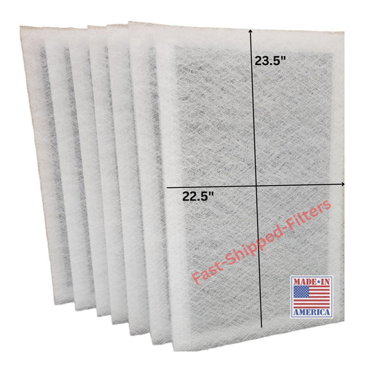 Fast-Shipped-Filters 7 Pack 25x25 compatible with Dynamic electronic air cleaner 25x25 replacement polarized filter pads refill White
