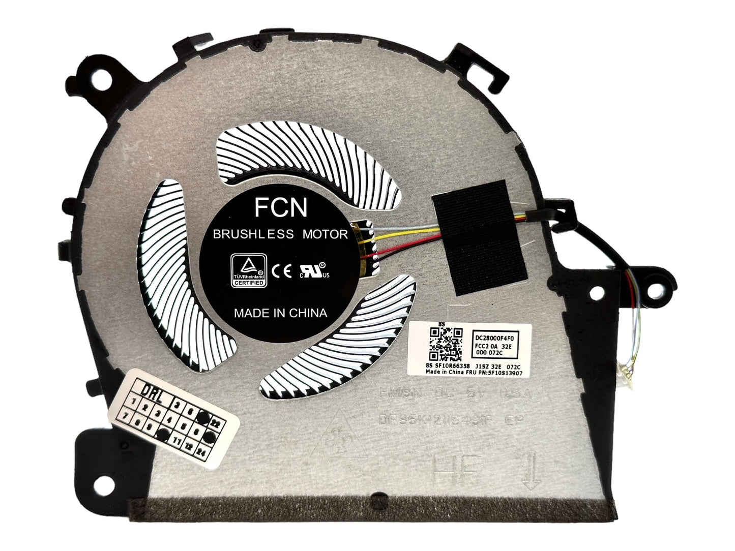 VoltaGuru New Laptop CPU Cooling Fan for Lenovo V14 G1-IML, IdeaPad 3-14ADA05, 3-14ARE05, 3-14IIL05, 3-14IML05, 3-14ITL05, Model FCN 5F10S13907
