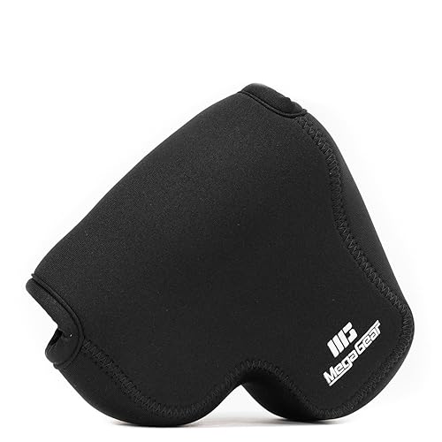 Megagear Panasonic Lumix Dc-Fz80, Fz82 Ultra Light Neoprene Camera Case, With Carabiner - Black - MG1165, PU Leather