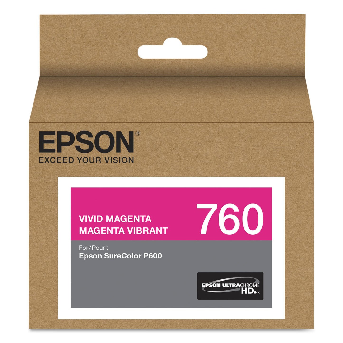 Epson T760320 UltraChrome HD Vivid Magenta Standard Capacity Cartridge Ink