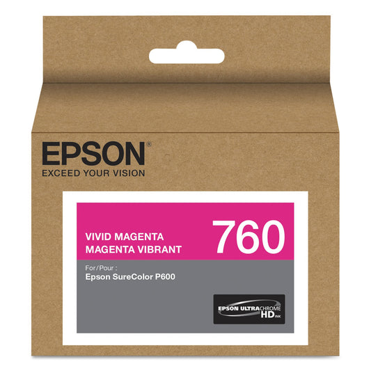 Epson T760320 UltraChrome HD Vivid Magenta Standard Capacity Cartridge Ink