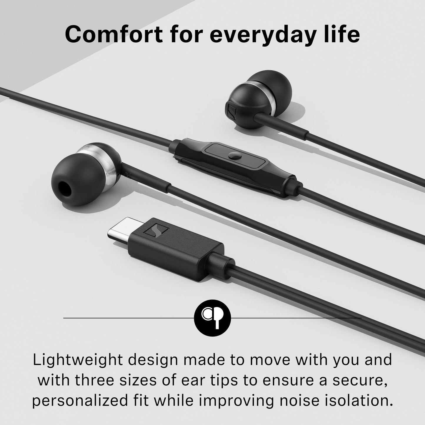 Sennheiser CX 80U in-Ear Headphones with in-line One-Button Smart Remote - Sakura