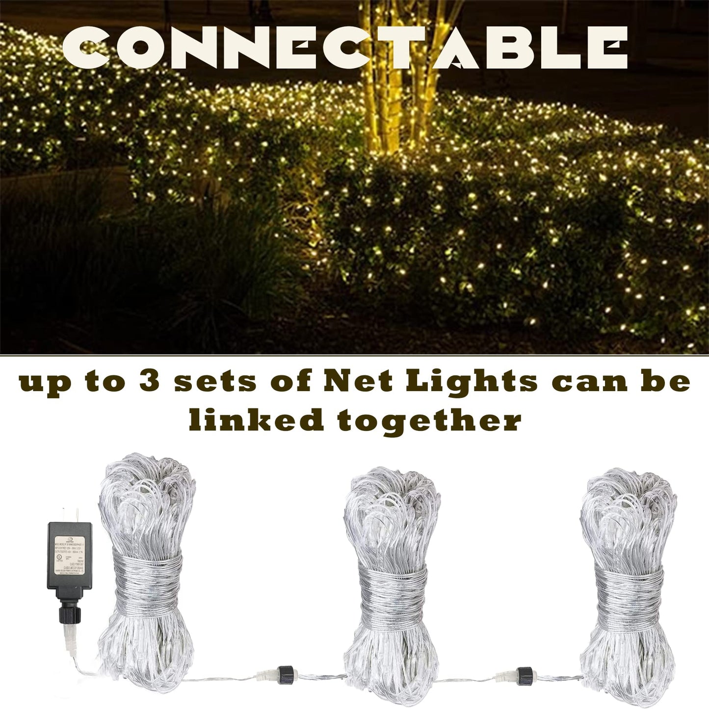 Eueasy LED Lights Outdoor net Lights String