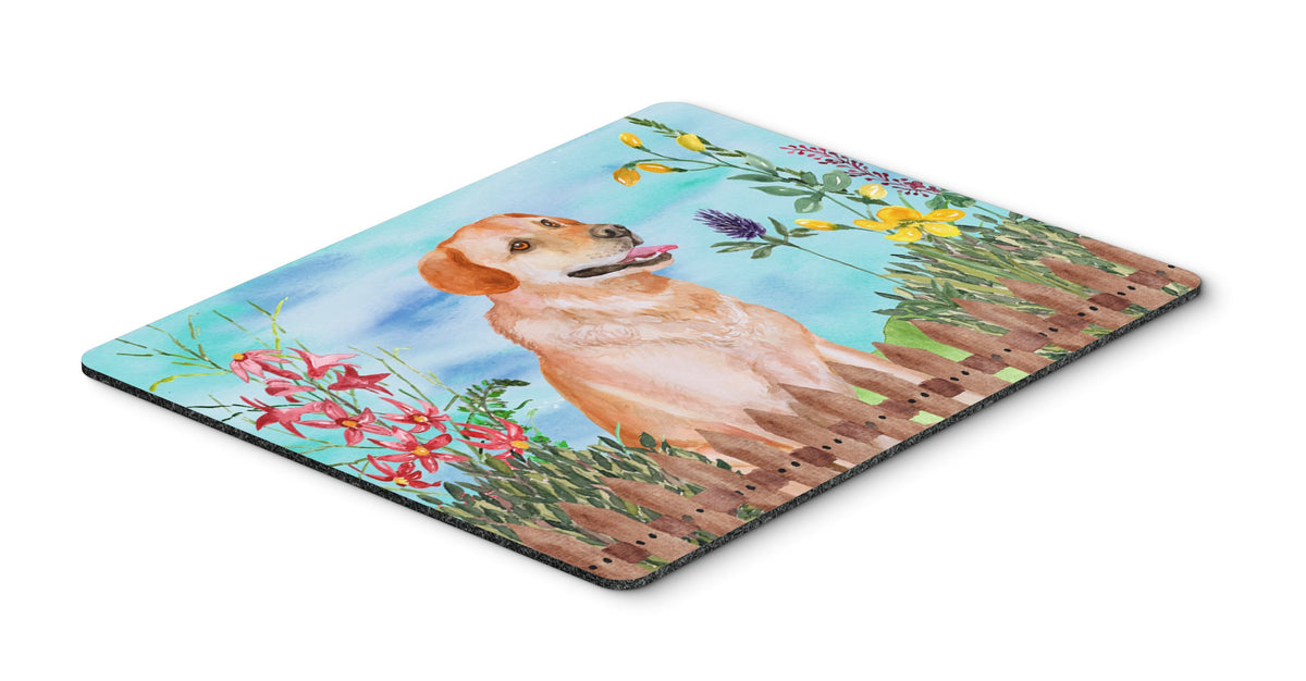 Caroline's Treasures CK1276MP Labrador Retriever Spring Mouse Pad, Hot Pad or Trivet for Home Office Gaming Working Computers Laptop Mouse