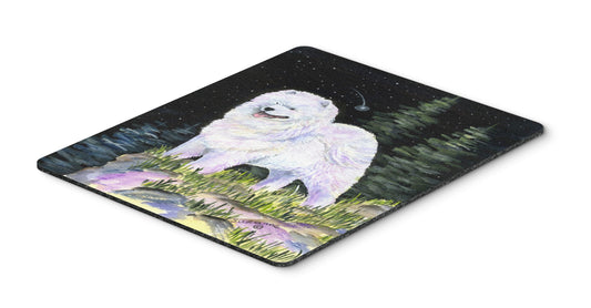 Caroline's Treasures SS8498MP Starry Night Samoyed Mouse Pad, Hot Pad or Trivet for Home Office Gaming Working Computers Laptop Mouse Mat,Washable