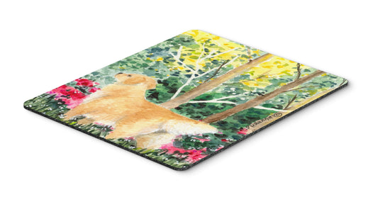 Caroline's Treasures SS8886MP "Golden Retriever Mouse Pad, Hot Pad or Trivet" for Home Office Gaming Working Computers Laptop Mouse Mat,Washable Large