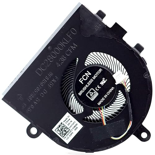 Deal4GO CPU Cooling Fan DC28000KLF0 Replacement for Dell Inspiron 3480 3481 5493 Latitude 3490 E3490 0WYGK2 WYGK2