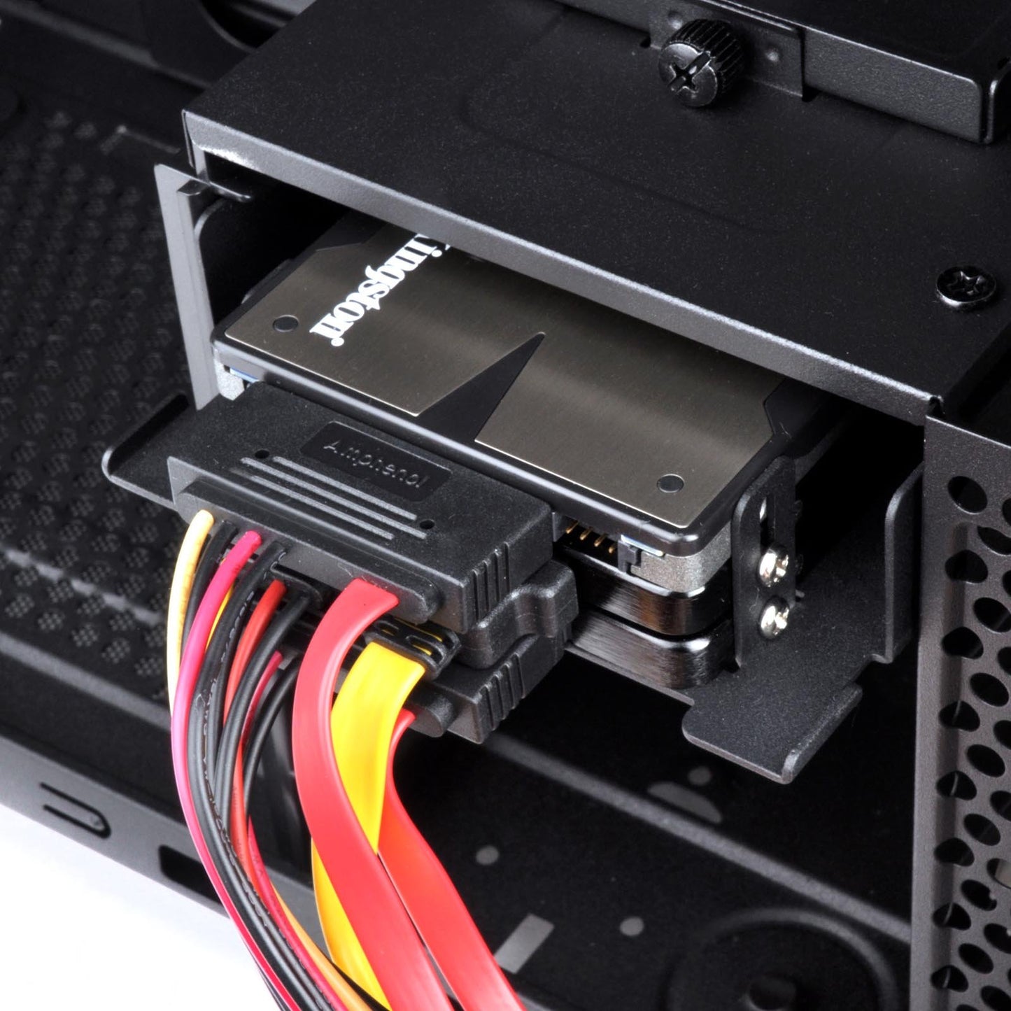 SilverStone Technology 3.5-Inch to 3 X 2.5-Inch Internal Hard Drive HDD/SSD Bay Converter, Black SDP08B-E