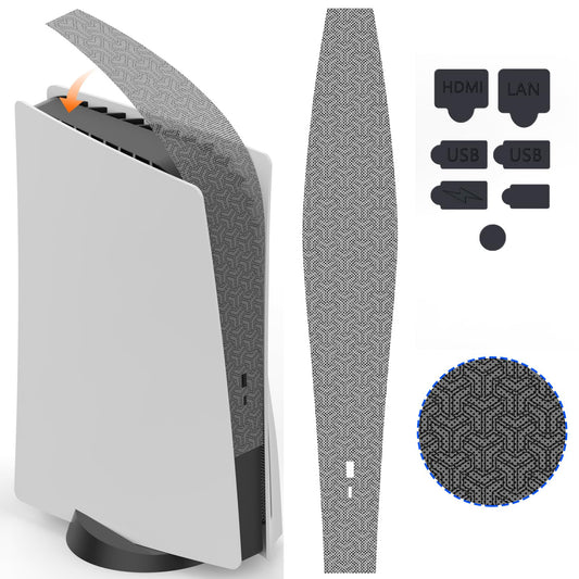 Dust Cover Net for PS5 Console, PS5 Heatsink Barrier Pets Hair Anti-dust Cover Dustproof for PlayStation 5 Optical Drive Version/Digital Version Game