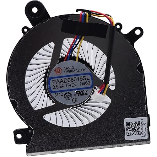 Deal4GO GPU Graphics Cooling Fan PAAD06015SL N460 Replacement for MSI GF65 GF66 GL66 GF76 GL76 WF76 MS-1583 MS-1584 MS-17L1 MS-17L4 MS-16W1, Black