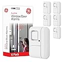 GE Personal Security Window and Door Alarm, 6 Pack, DIY Protection, Burglar Alert, Wireless Chime/Alarm, Easy Installation, Home Security, Ideal