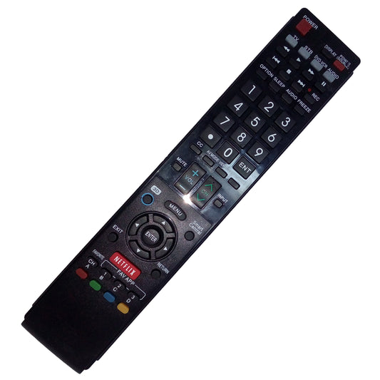Replaced Remote Control Compatible for Sharp LC-70C8470U LC-70C6400U LC60LE633U LC60LE835 LC-80LE632U AQUOS LED LCD HD TV with Netflix 3D Button