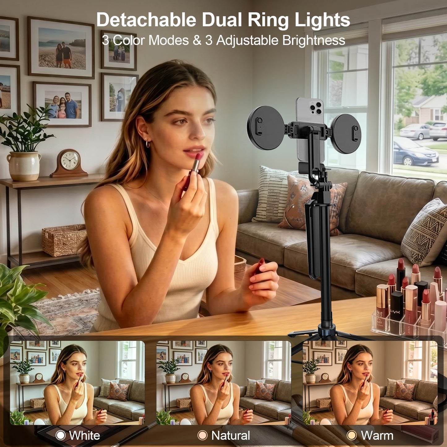 Content Creator Essentials Vlogging Kit for iPhone, Tripod & Wireless Mic