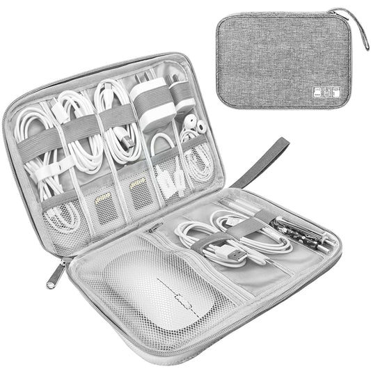Lcsmaokin Electronics Organizer Travel Case,Electronic Accessories Storage Bag,Portable Waterproof Cable Organizer Bag,Travel Cord Organizer Bag for