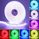 GOMING 24V 32.8ft/10M RGB COB LED Strip Light 576LEDs/M Flexible High Brightness 14W/M Uniform Glow IP20 No Waterproof LED Tape Lights for Bedroom
