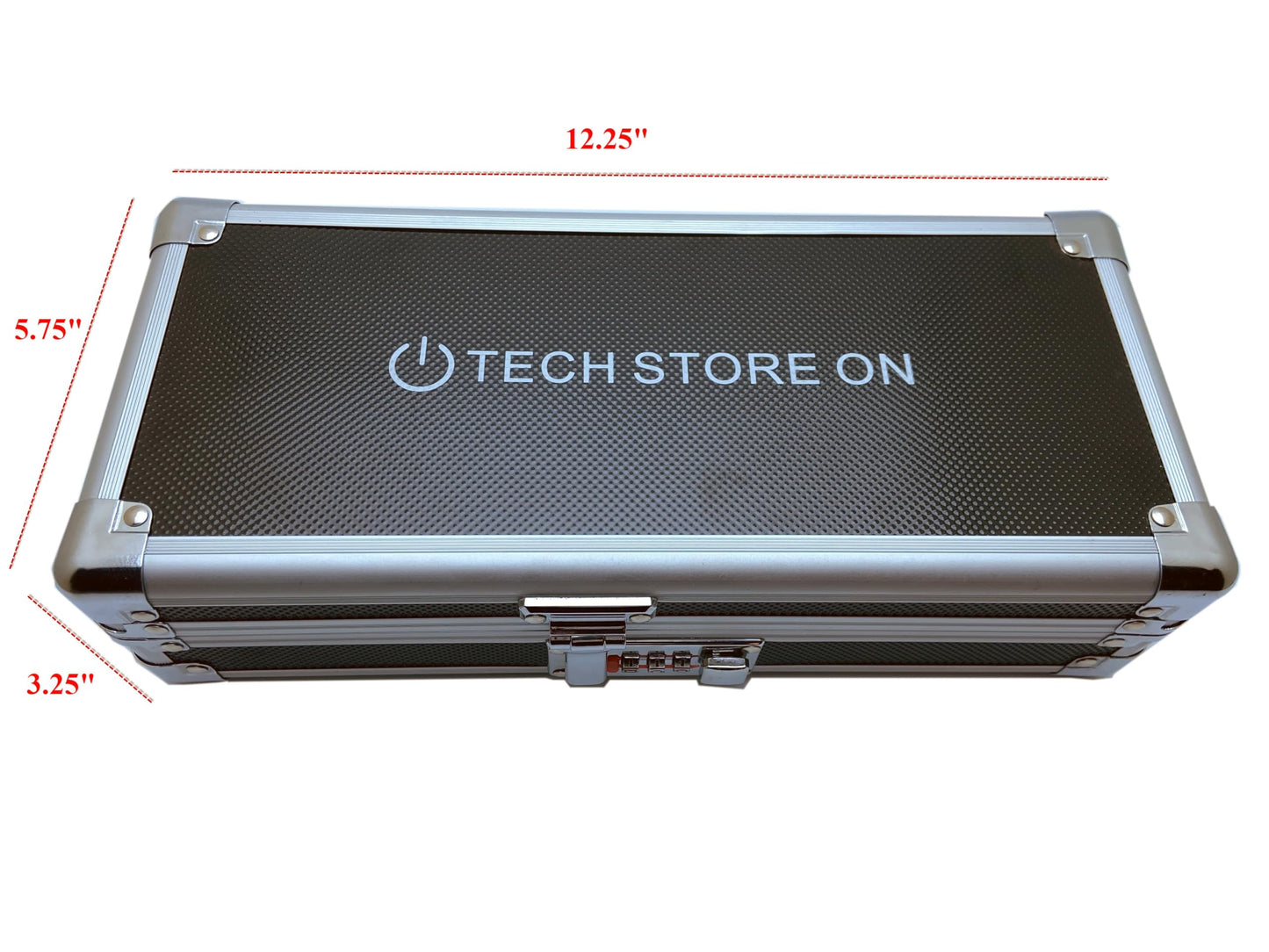 Flash USB Thumb Drive Holder Storage Organizer Case | Antistatic and Shockproof (aluminum, medium, holds 24 USB, 2 HDD slots)