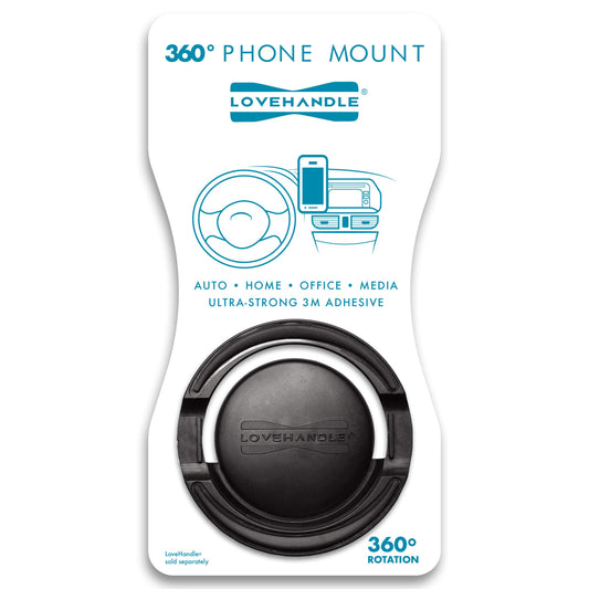 LOVEHANDLE 360 Universal Swivel Phone Mount - Car Mount - Phone Holder