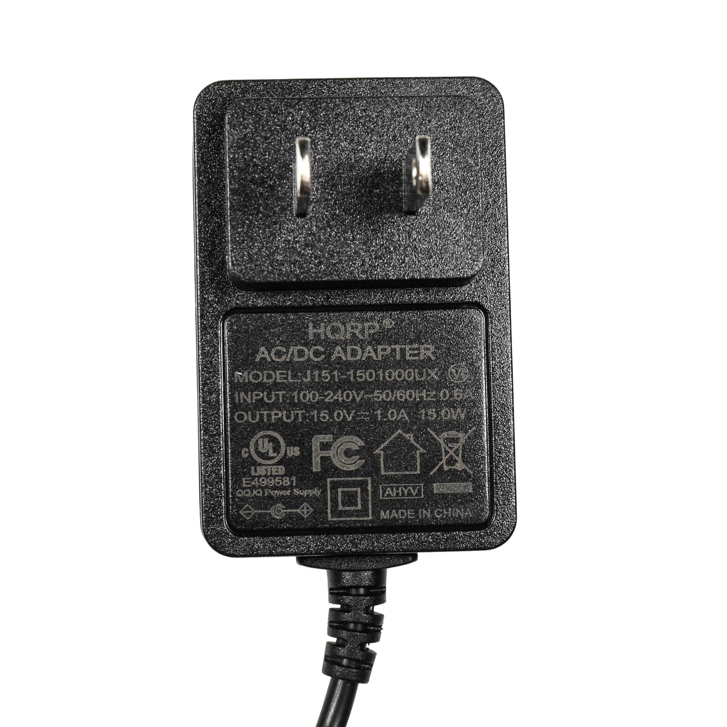 HQRP 15V AC Adapter Compatible with Radial R15DC-US MKD-411500400 Tonebone Pedal Series, Bassbone OD, Tonebone PZ-Pre, PZ-Deluxe, Relay Xo Power…