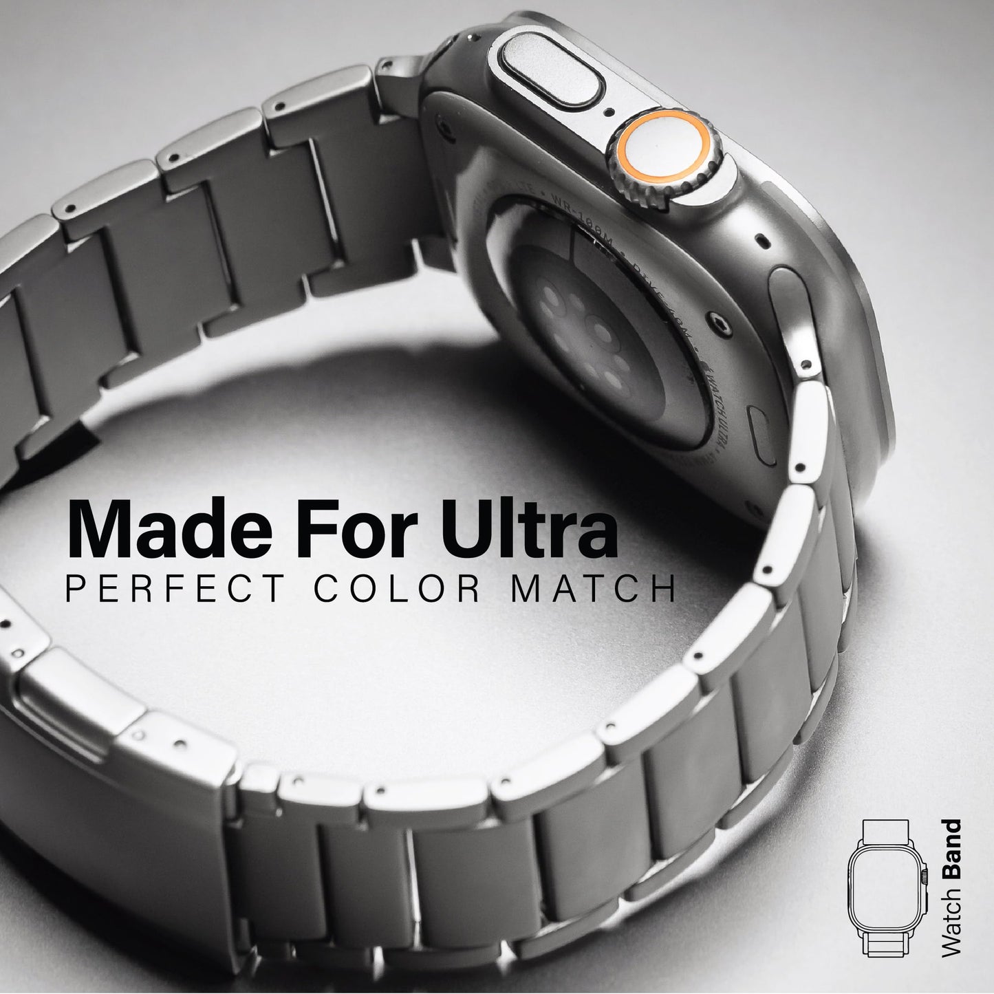 KORDIZ Titanium Watch Band T01 - Fits Apple Watch ULTRA 3 & ULTRA 2/1 (49mm) - Adjustable Titanium Apple Watch Band with Secure Clasp - Premium Color