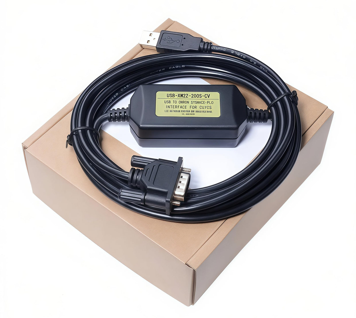 Washinglee USB-XW2Z-200S-CV Programming Cable for Omron PLC CQM1H CJ CP1E CPM2C CJ1M Series, for USB-XW2Z-200S-CV/VH/V Replacement, 6 FT
