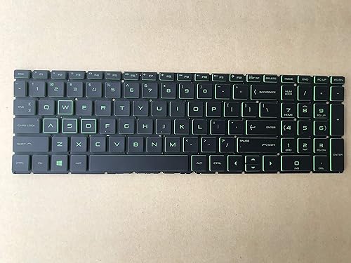 Original New for HP Pavilion Gaming Laptop 15-dk0010nr 15-DK0056WM 15.6 Inches Keyboard Green Backlit US