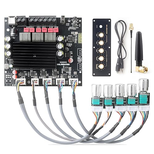 100W+100W+200W Power Amplifier Board, TPA3221 Chip with Bluetooth?AUX and USB Inputs, 2.1 Channel Audio Power Amplifier (S200HS-W)