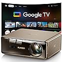 Aurzen EAZZE D1 MAX Upgraded Google TV Smart Projector 4K Supported, Ultra-Bright 1000 ANSI Lumens, MEMC Tech, Fully Automatics, 20W DoIby Audio, Home