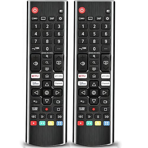[2 Pack] AZMKIMI AKB76037601 Remote Control Compatible Replacement for LG TV(Pack of 2)