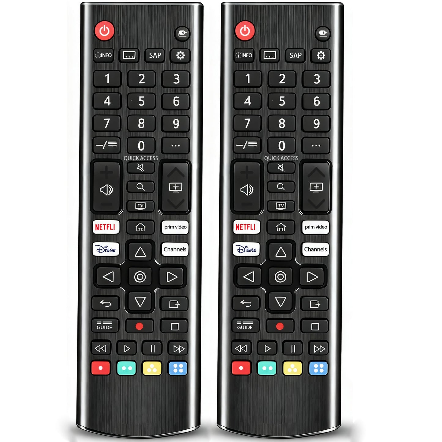 [2 Pack] AZMKIMI AKB76037601 Remote Control Compatible Replacement for LG TV(Pack of 2)