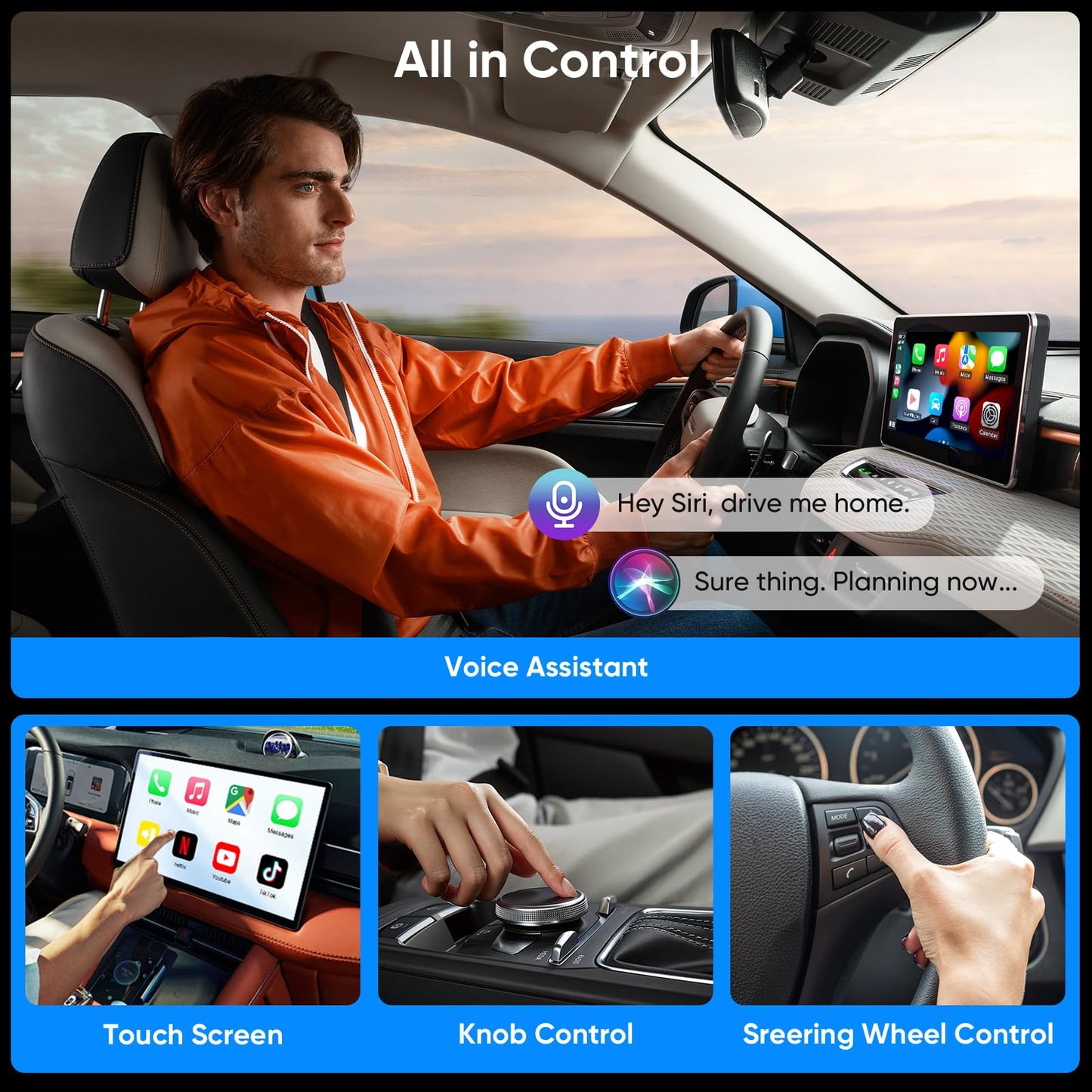 Wireless CarPlay Adapter for iPhone, 2026 Wired to Wireless CarPlay Dongle, Plug & Play USB-C Adapter, 5.8GHz WiFi, Bluetooth 5.3, Auto Connect, Low