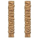ELFCAB Fabric Cord Cover Chandelier Cord Cover & Chain Cover 2 Pack 6 Feet Use for Chandelier Lamps Pendant Lighting and Wires Easy to Install Fabric