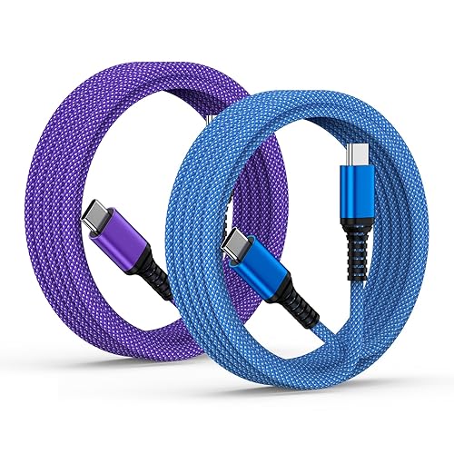 USB C to USB C Cable iPhone 16 Charger Fast Charging Cord for iPhone 17 Pro Max Air 16e 16 15 Charger Cord, 2 Pack 6FT 60W Fast iPhone 16 Plus Car