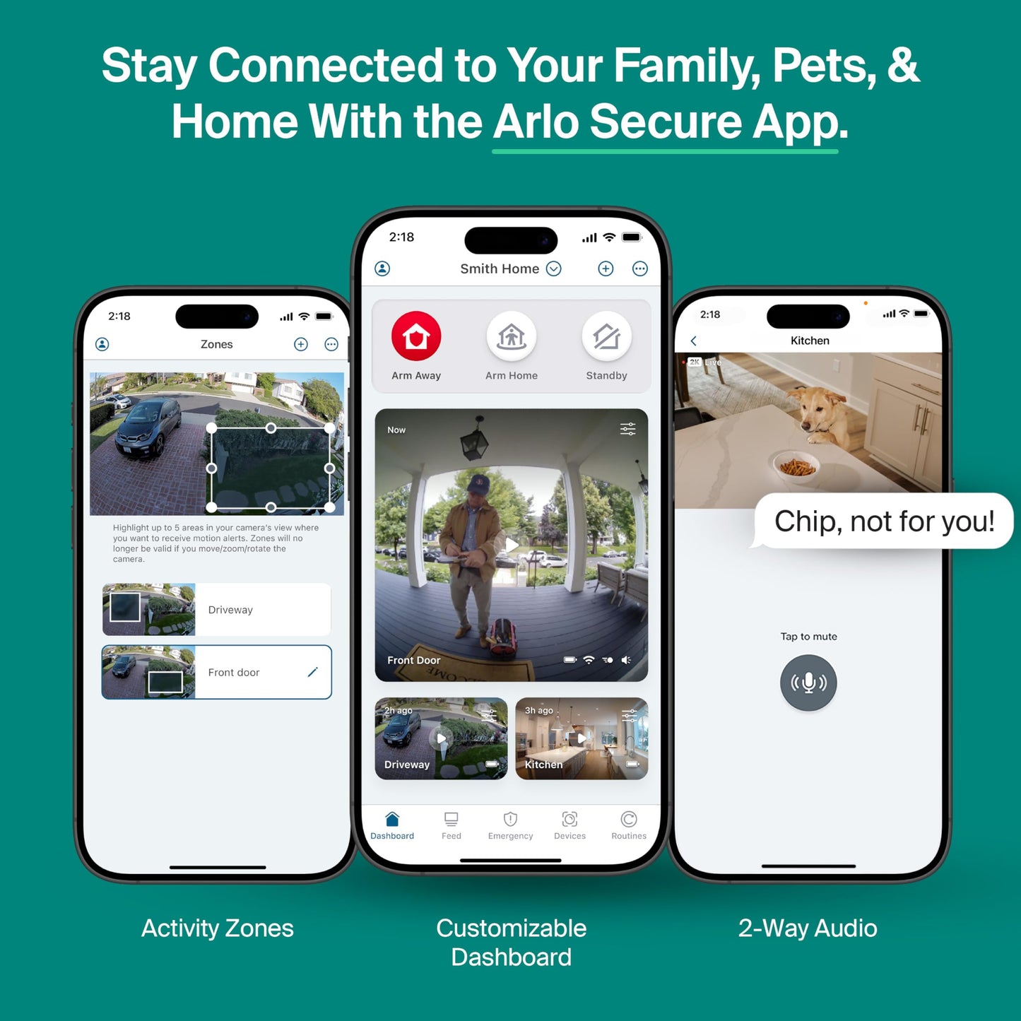 Arlo Essential Security Camera Wireless Outdoor 2K (3rd Gen, 2025 Release) - Battery Power, Person Recognition, Package Detection, Animated Preview