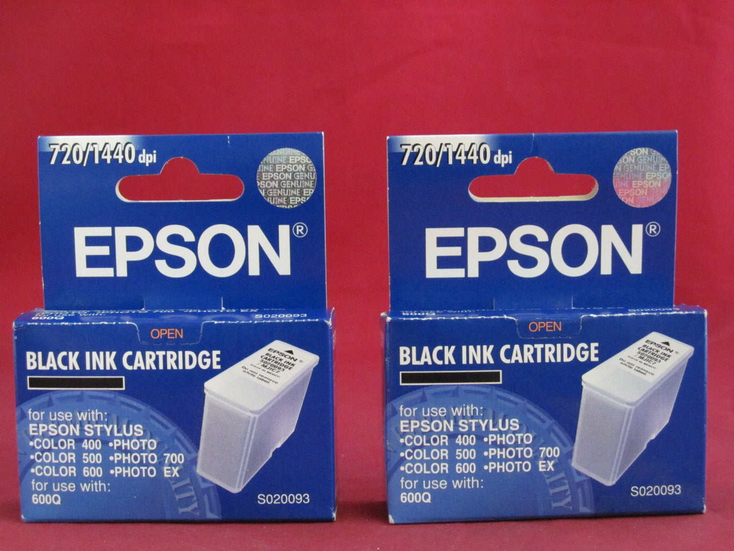 Epson S020093 Inkjet Cartridge (Black, 2 Pack)