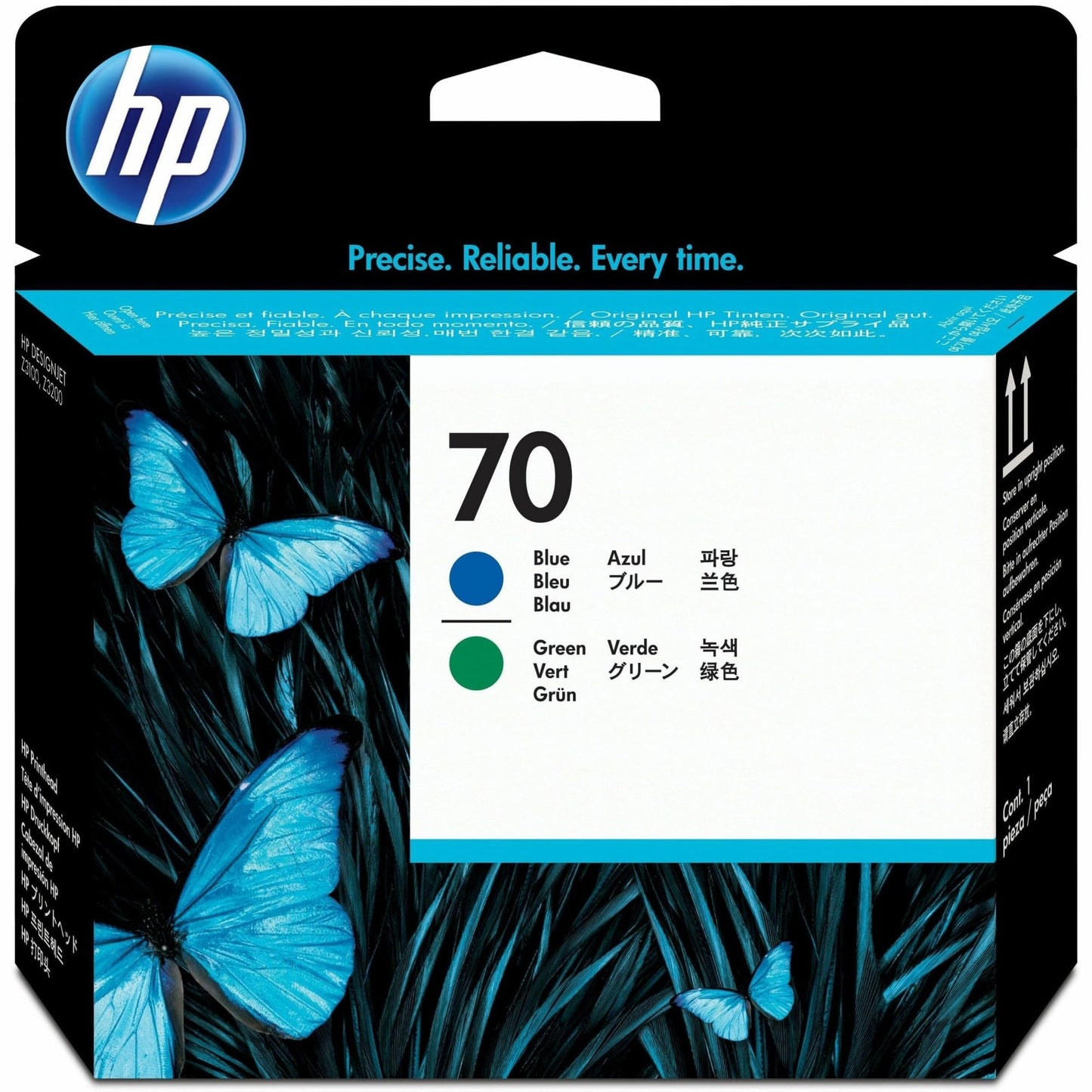 HP 70 Blue & Green DesignJet Printhead (C9408A) for DesignJet Z3200 & Z3100 Large Format Printers