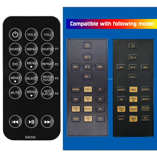 Replacement Remote Control for Altec Lansing Speaker Docks Inmotion iMT520 & iMT620