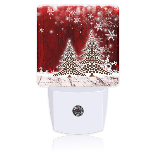 BLYKVGHQ Coffee Tree Christmas Night Light,Modern Night Lights Plug into Wall,Dusk to Dawn Sensor Nightlight for Kids Bathroom Kitchen Hallway Bedroom