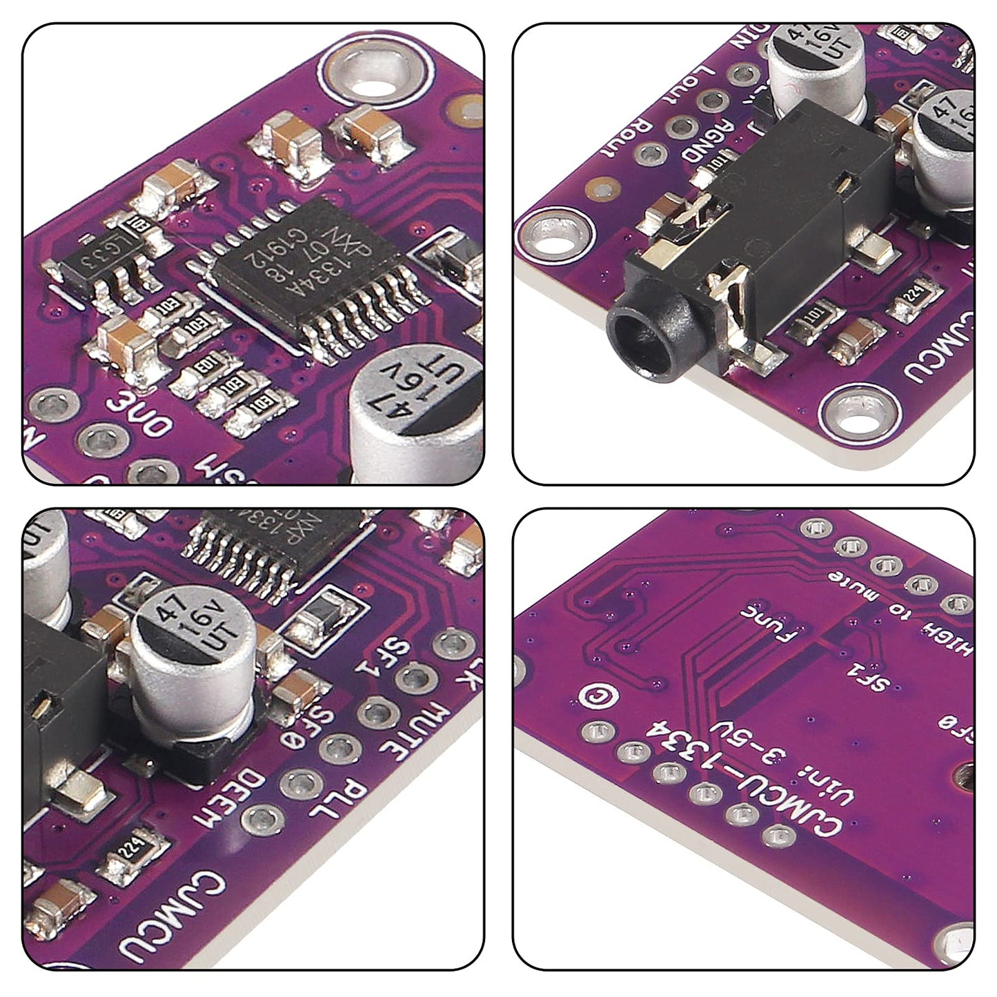 AITRIP 2PCS CJMCU-1334 DAC Module CJMCU-1334 UDA1334A I2S DAC Audio Stereo Decoder Module Board for Arduino 3.3V - 5V