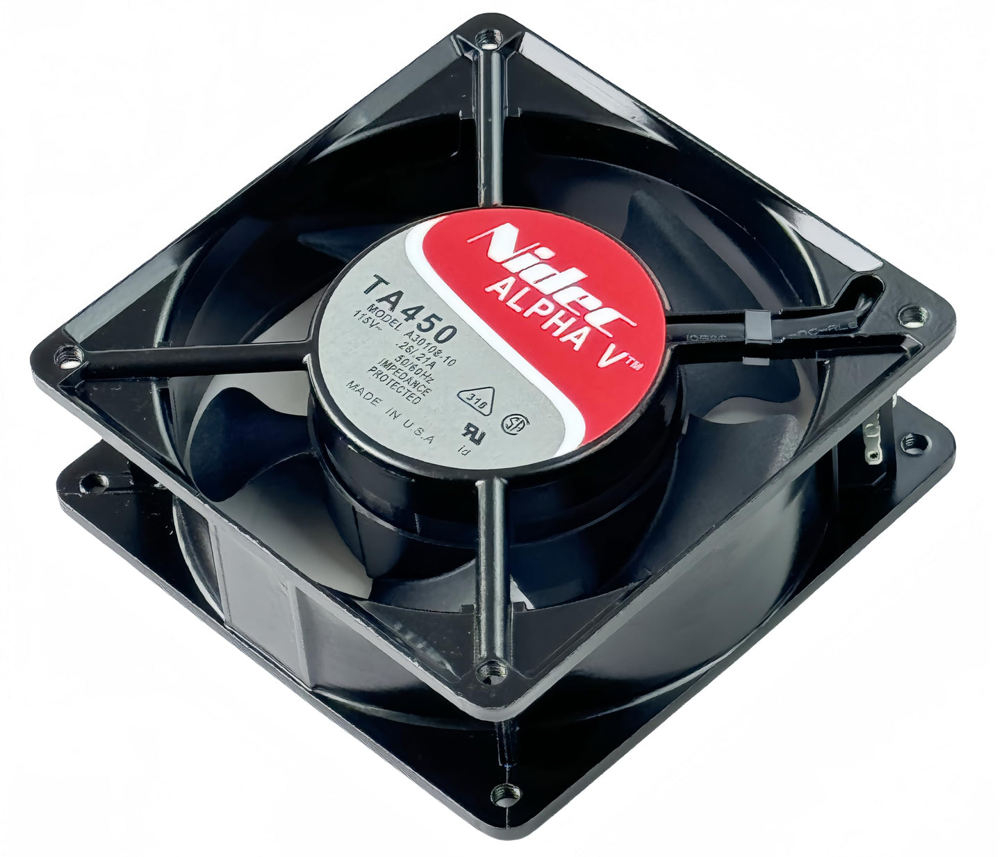 for NIDEC A30108-10 TA450 115V 0.26/0.21A 12038 Cooling Fan,120X120X38mm Cabinet Cooling Fan, 50/60Hz axial Fan A30108-10 BTH Connector