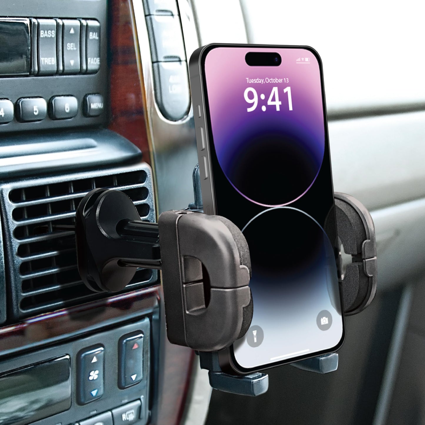 Bracketron Grip-iT Universal Smartphone Air Vent Car Mount Phone Holder Hands Free iPhone X 8 Plus 7 SE 6s 6 5s 5 4s Samsung Galaxy S9 S8 S7 S6 S5